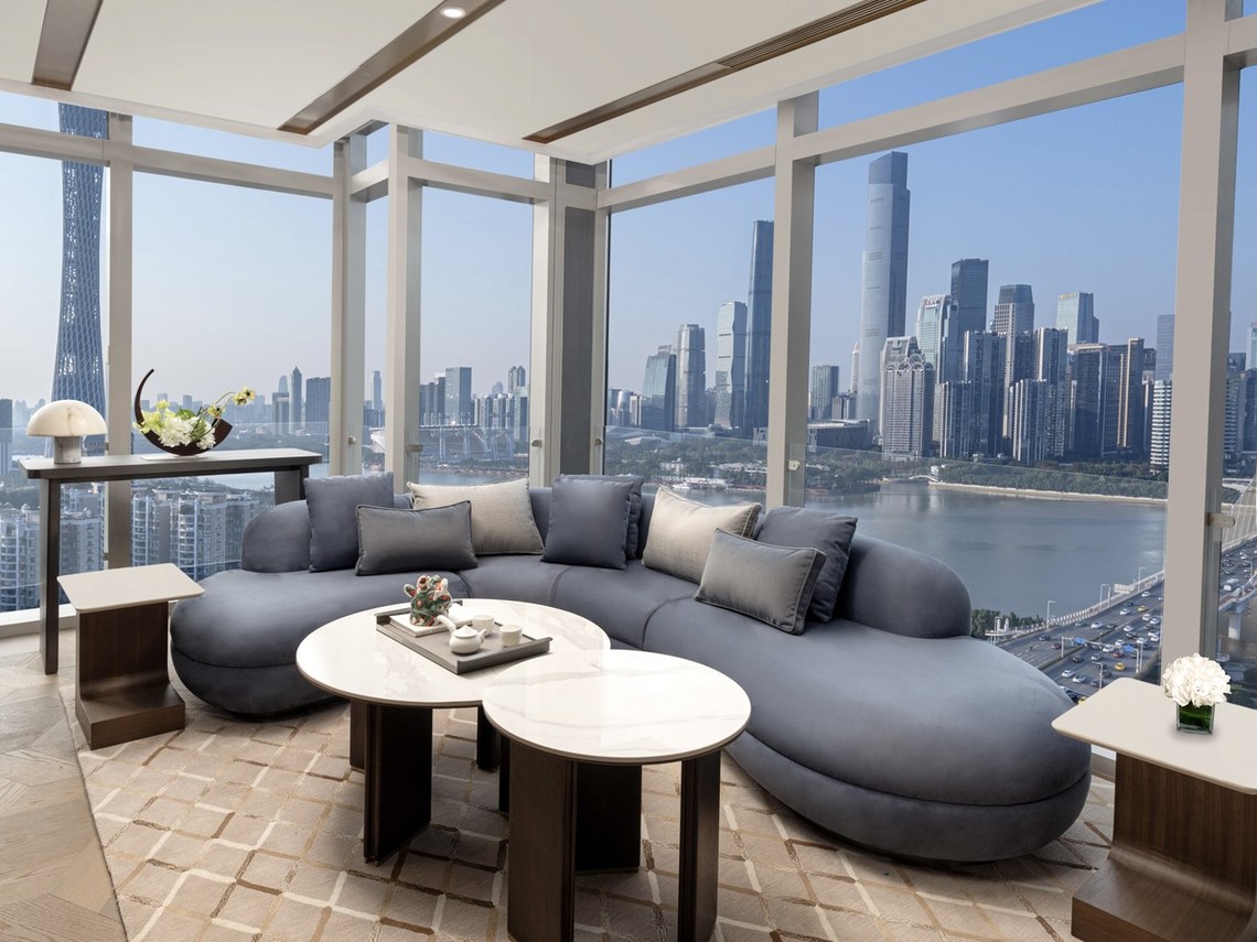 Contemporary hotel interior with carefully considered furniture and natural materials